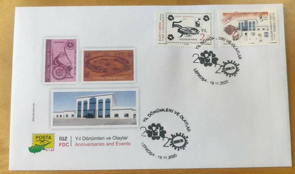 2020 Turkiye Turkey Together Fight Virus Pandemic Medical Frontliner Stamp FDC - Image 1 of 4