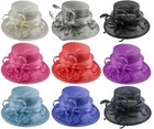 Elegance Collection Sinamay Loops Wedding Hat