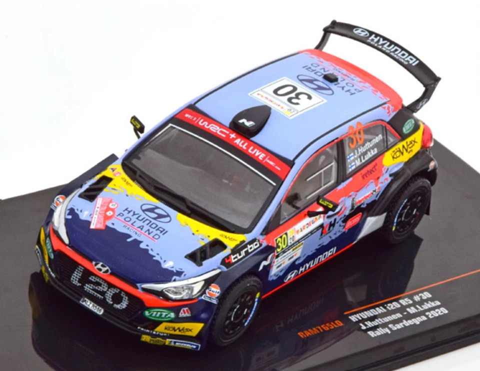 1/43 HYUNDAI I20 R5 #30 SARDEGNA 2020 HUTTUNEN LUKKA IXO RAM765LQ - Immagine 1 di 1