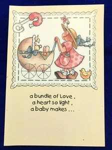 Blue Mountain Baby Greeting Card "A bundle of love, a heart so light." NEW (A43) - Picture 1 of 4