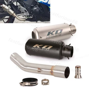 Slip On For Suzuki GSX250 GSX250R 2016-2025 Exhaust Muffler Mid Pipe 51MM System - Picture 1 of 14