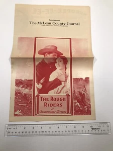 The Rough Rider 1927 Film Herald/Supplement Turtle Lake ND North Dakota - Picture 1 of 10