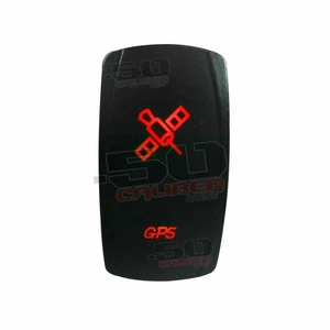 LED Illuminated Rocker Switch 12V GPS UTV RZR XP TURBO Maverick X3 YXZ1000R Red - Picture 1 of 9