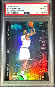 1999-00 FLEER METAL RON MERCER #6 SCORING MAGNETS PSA 6 - Picture 1 of 2