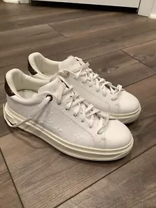 LOUIS VUITTON DAMEN MONOGRAM WEISS LEDER TIME OUT SNEAKER GR 41 - Bild 1 von 16