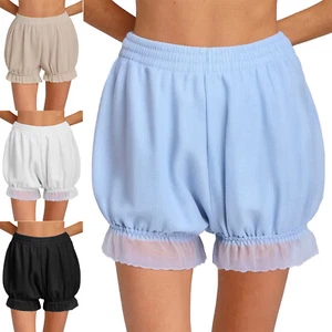 Damen Lolita Spitze Kürbis Hose Unterhose Shorts süß Sicherheitshose Shorts - Bild 1 von 50