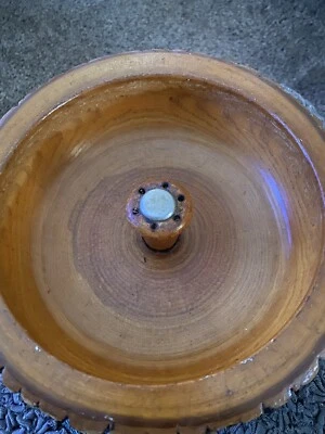 Very Cool Extra Large Tree Trunk Wooden Nut Bowl - Image 1 of 4