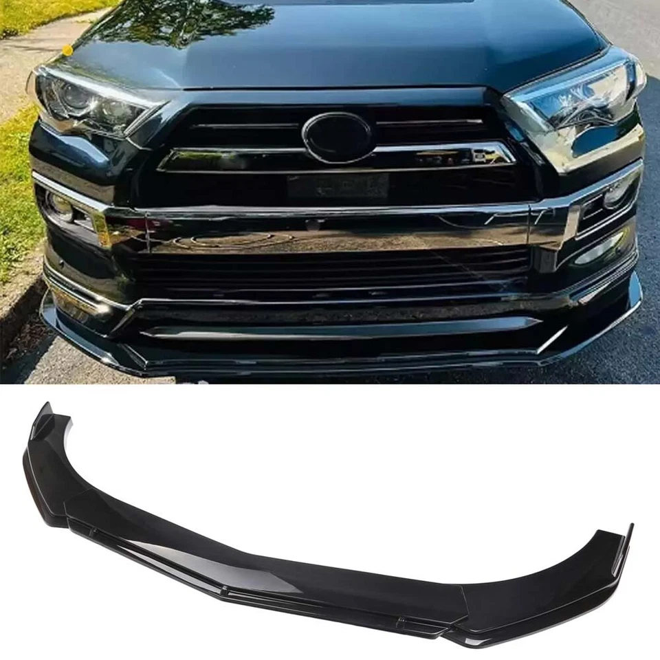 For Toyota 4Runner SUV Front Bumper Lip Splitter Chin Spoiler Body Kit Black Foto 1 de 4