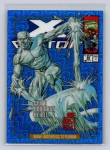 2024 Marvel Masterpieces '92 Platinum #40-V Iceman -Variant Covers Blue Traxx - Picture 1 of 2