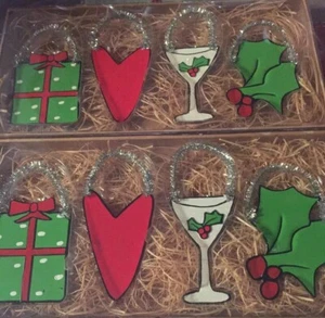 Sandra Magsamen para Fiesta de Navidad Silvestri 2 Servilleteros Paquete de 4 Regalo - Imagen 1 de 3