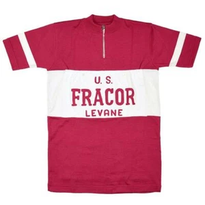 MAGLIA U.S. FRACOR Ciclismo Vintage Cycle Bike Jersey Made in Italy - Imagen 1 de 7