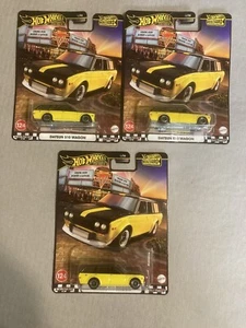 Hot Wheels Premium Boulevard Datsun 510 Wagon Lot Of 3 - Picture 1 of 4