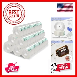 48 Rolls Transparent Tape Refills, Clear Tape Dispenser Refill, Invisible Des... - Picture 1 of 8