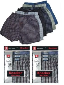 Nuevo paquete de 6 calzoncillos a cuadros para hombre ropa interior lote calzoncillos de algodón talla S-3XL - Imagen 1 de 8