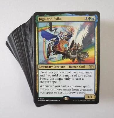 MTG Commander Inga and Esika Custom 100 Card EDH Deck with Rares - Image 1 of 4