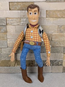Woody Toy Story Push Button Talking Thinkway Toys Works 15” - Picture 1 of 10