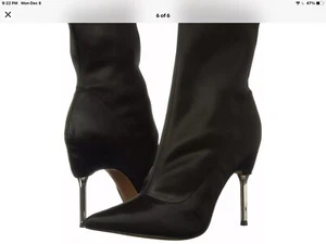 BCBG Max Azria Black Pointed Toe Mid-Calf Fashion Bootie, Size 6.5 - Picture 1 of 5