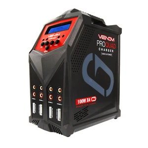 Venom Pro Quad 100W 7A 4-Port AC/DC LiPo, LiHV & NiMH Battery Balance Charger - Picture 1 of 5