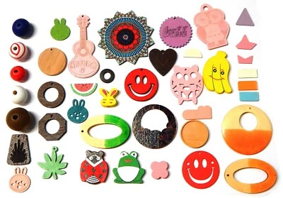 Bastelausschnitte Holz Wald Anhänger Scheiben Geburtstag Holzornament H179 - Bild 1 von 4