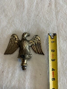 Large Vintage Metal Brass ? Eagle Finial Bird Collectible Clock Lamp Pole Decor - Picture 1 of 5