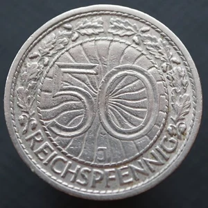 50 Reichspfennig 1928 J - KM#49 - Germany Weimar / Third Reich coin - #1075 - Picture 1 of 3