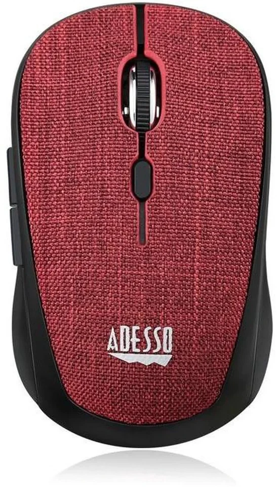 Adesso Wireless Fabric Optical Mini Mouse, RF, 2.40GHz, Model  iMouseS80R - Image 1 of 1