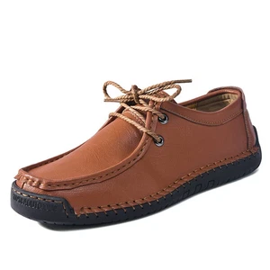 Comfortable Men's Lace Up Casual Shoes Durable Travel Anti -Slip Walking Shoes - Picture 1 of 22