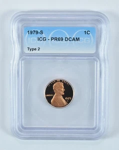 1979-S Lincoln Memorial Cent Type 2 PR69 DCAM ICG *2814 - Picture 1 of 5