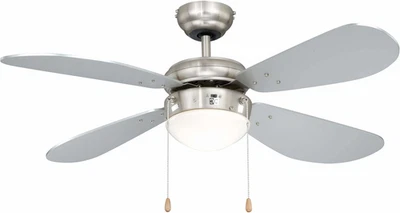 Ventilatore Da Soffitto  Classic 105 Cm Con Illuminazione, Nichel Con Lame D'Arg - Immagine 1 di 4