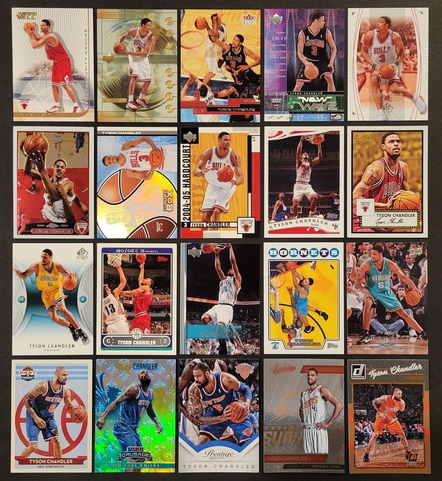 Лот из 20 различных баскетбольных карточек TYSON CHANDLER 3xAllDef 2001-2017 BSK3306 - Изображение 1 из 1