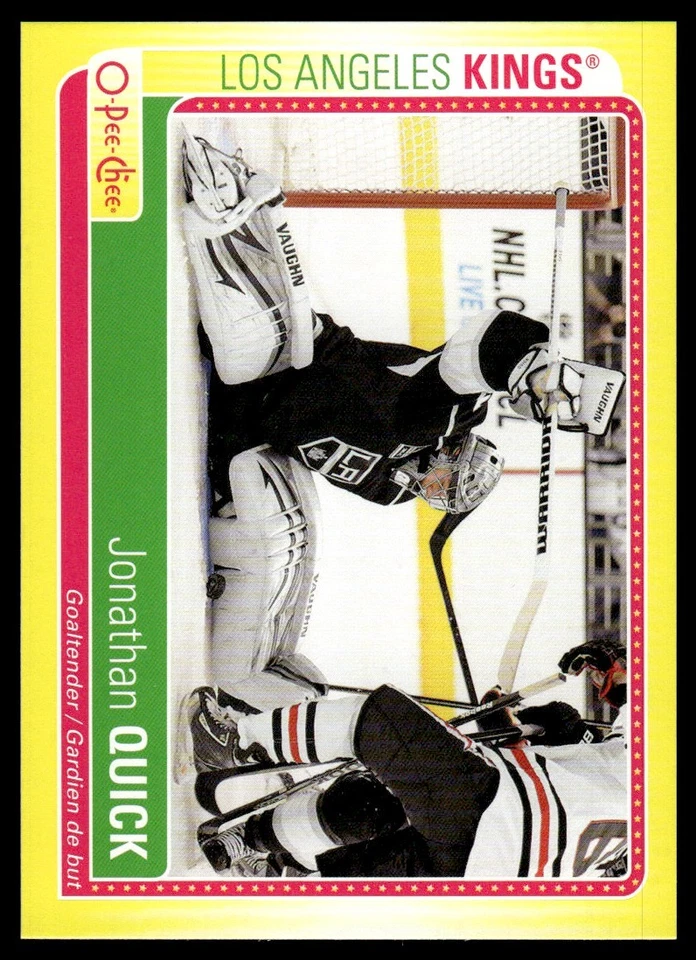 2013-14 O-Pee-Chee Stickers Jonathan Quick Los Angeles Kings #S-JQ - Image 1 of 2
