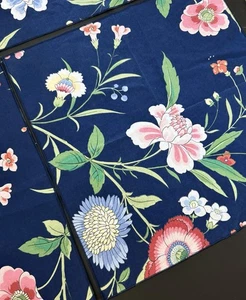 Set 8 tovaglioli floreali blu navy Granny Cottage Core ~16" x ~17" tovaglioli rosa - Foto 1 di 8