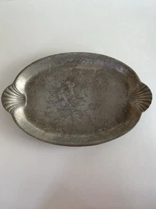 Wilton Armetale Sea Life Scallop Handled Oval Serving Tray - Picture 1 of 13