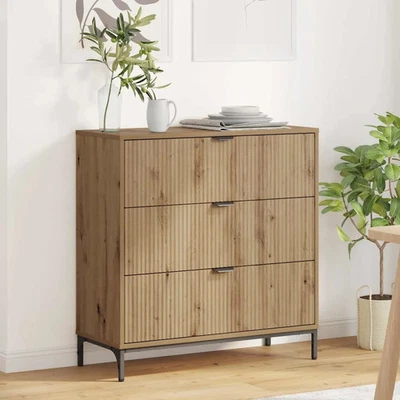 Credenza con cassetto Legno multistrato Unità di archiviazione Moderna vidaXL - Immagine 1 di 4