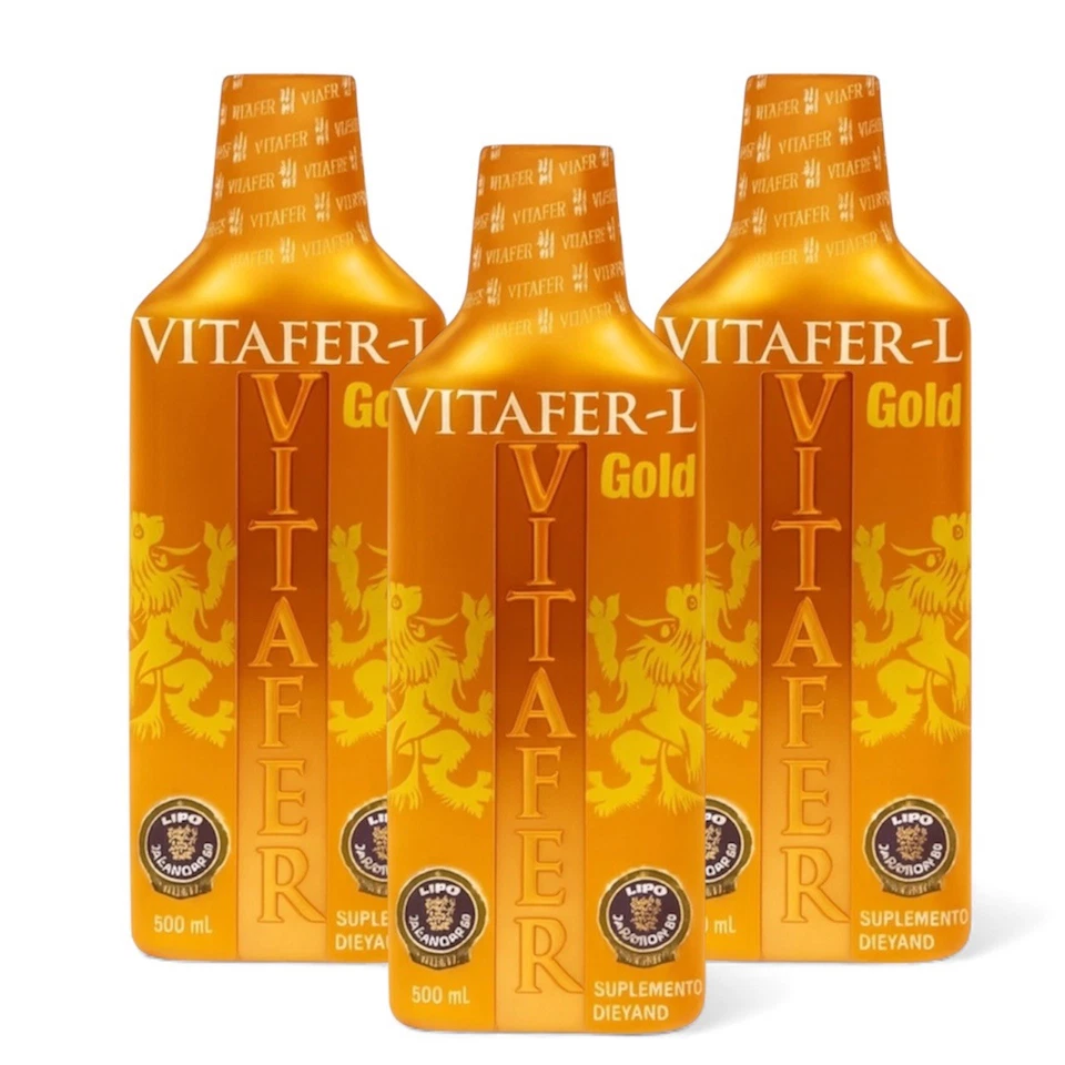 ✅ X3 Botellas VITAFER L GOLD Multivitamínico 500ml 🔥ORIGINA🔥 Foto 1 de 3