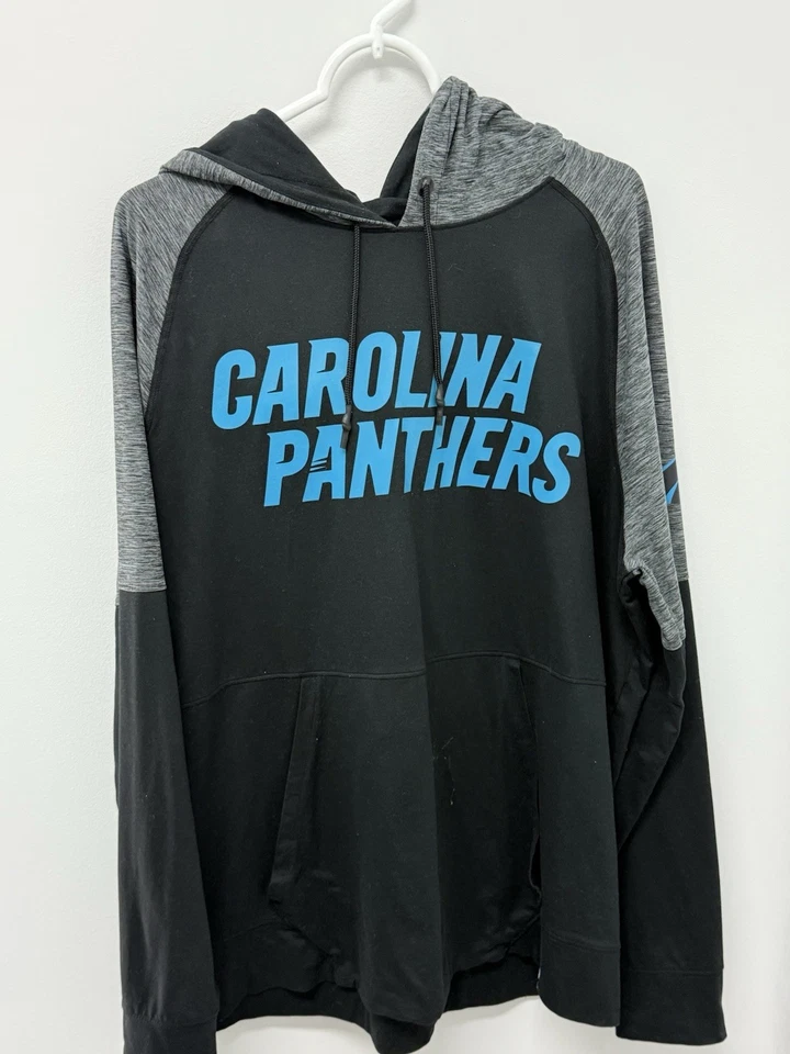 Camisa con capucha de manga larga Carolina Panthers Fanatics Pro Line XL para hombre Foto 1 de 4