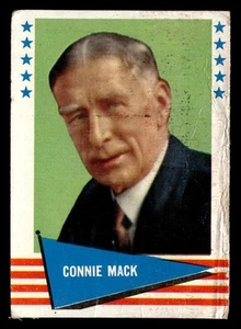 Fleer Baseball Greats 1961 (F418-3) Connie Mack #123 FR Philadelphia Athletics - Imagen 1 de 2