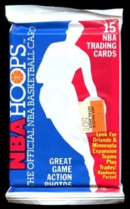 1989-90 NBA Hoops Basketball Series 2 Unopened Pack - 15 Cards - Picture 1 of 2