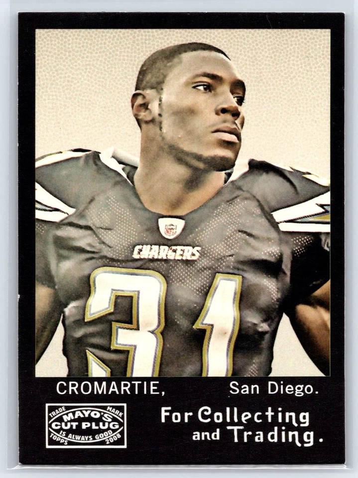 2008 Topps Mayo Antonio Cromartie San Diego Chargers #207 - Image 1 of 2