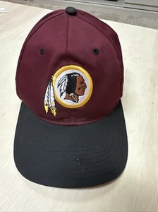 Vintage Washington Redskins Mütze Herren Druckknopflasche rot Zwillinge Enterprise Wollmischung - Bild 1 von 8