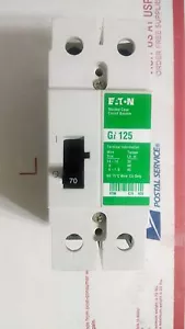 NEW Eaton Industrial Circuit Breaker Gi2070 70 Amp 415 VAC 2 Pole Gi25 - Picture 1 of 8