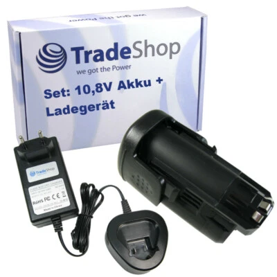 2in1 Set: Li-Ion Akku 10,8V 1500mAh + Ladegerät für Dremel 8200 8300 Multi Max - Bild 1 von 4