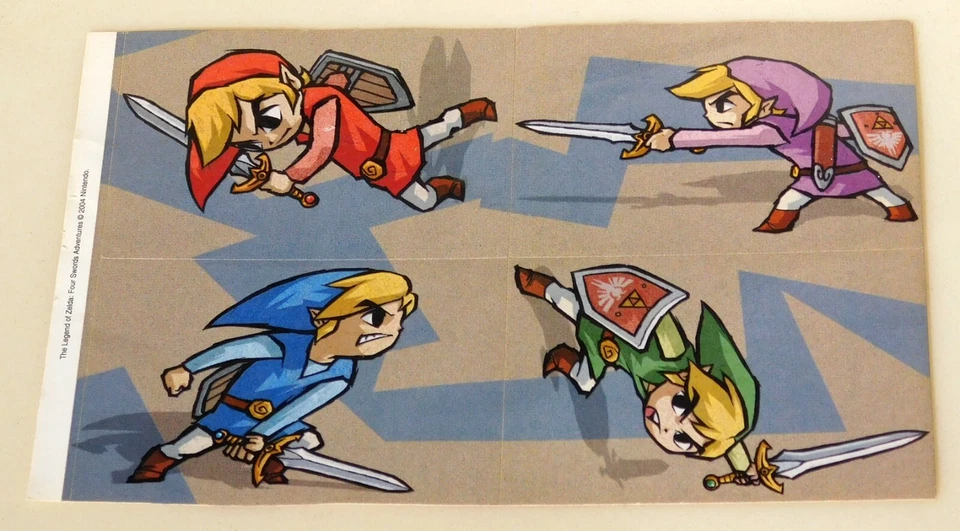 VTG 2004 The Legend of Zelda Nintendo Sticker Sheet - Image 1 of 1