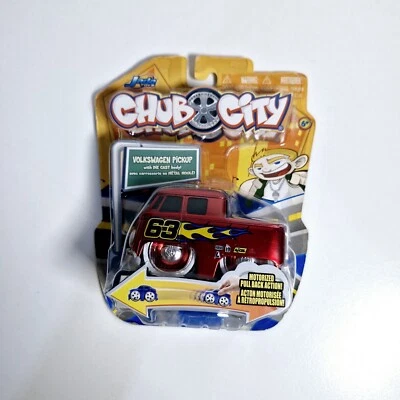 Camioneta Jada Toys 2006 Diecast Chub City VW Nº 63 acción motorizada sellada de fábrica Foto 1 de 4
