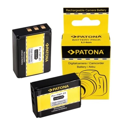 PATONA 2x Akku für Aiptek CB-170 / AHD H23 / Speed NP-170 / HD230Z / HD-230Z - 1700mAh