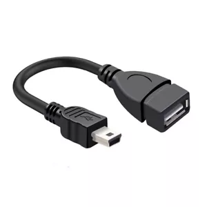 K21 Mini USB Connecteur À A Douille Câble OTG Adaptateur 15cm pour Clé Radio - Photo 1 sur 10