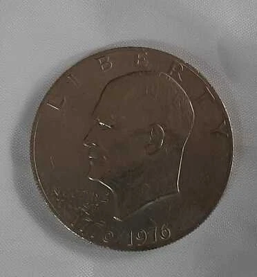 1776 - 1976 Eisenhower Dollaro in Argento Commemorativo Bicentenario USA - Immagine 1 di 2