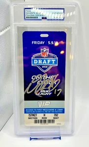 Davante Adams Signed Autograph NFL Draft 2nd Rd 5/9/14 Ticket Pass PSA /DNA USA - Picture 1 of 3