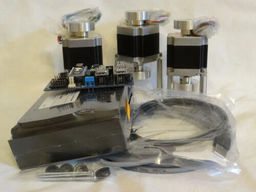 CNC Kit Proxxon MF70 m Nema23+Gehäuse m vorder u hinten Platten - Bild 1 von 4