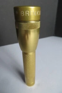 VINTAGE BRINKMANN® BRASS Mini FLASHLIGHT Made USA Bulb Works, Flashlight Doesn't - Picture 1 of 15